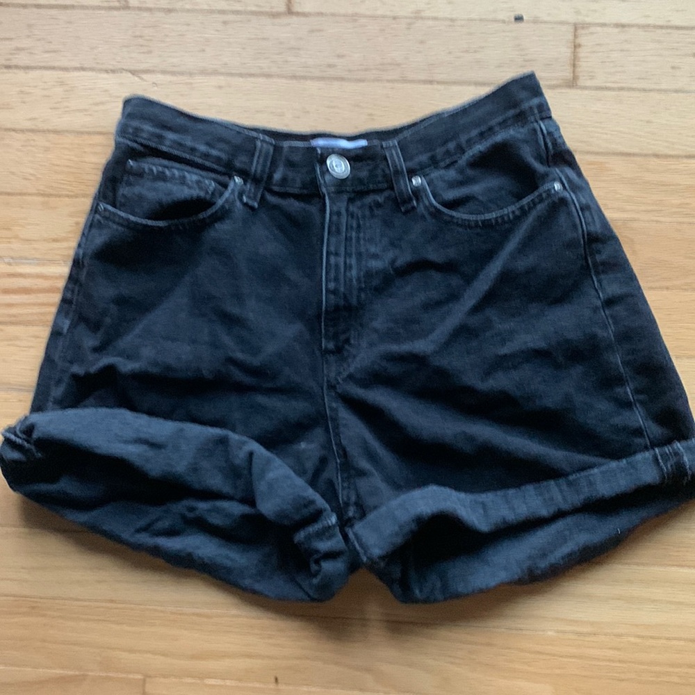 Black 29 RSQ Super High Rise Mom Jean Shorts